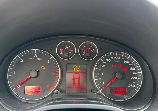 Audi A3 cena 17999 przebieg: 308000, rok produkcji 2006 z Byczyna małe 379